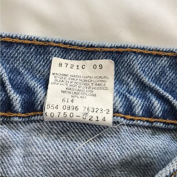 Levi’s Jeans 550 Orange Tab Vintage Mom High Waist Straight Leg Size 27 X 28 - Picture 7 of 14